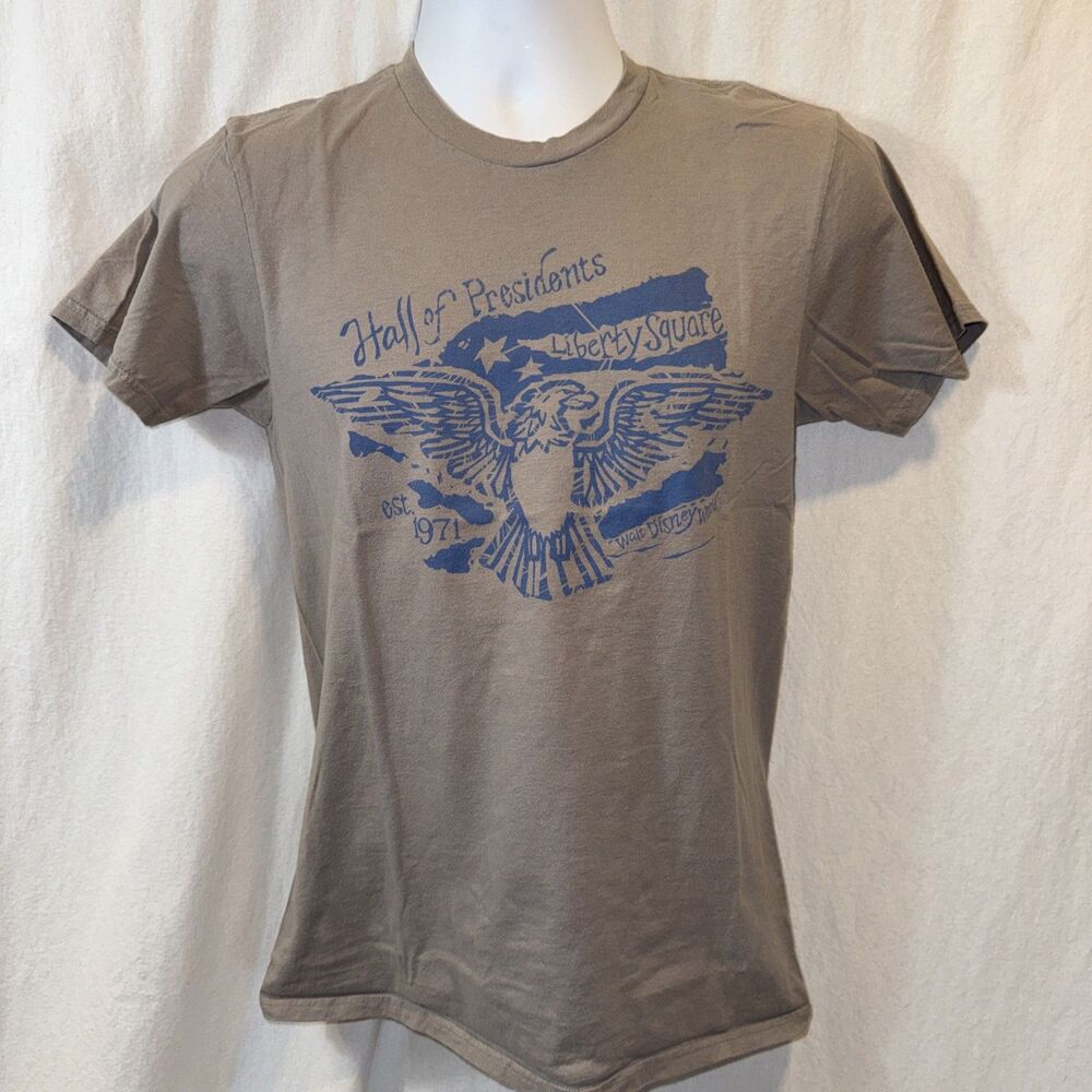 Disney Parks Hall Of Presidents Gray T-Shirt Unisex Size Small Gently Used